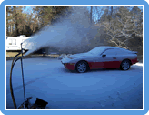 Snowmaking machine run for 1.5 hours